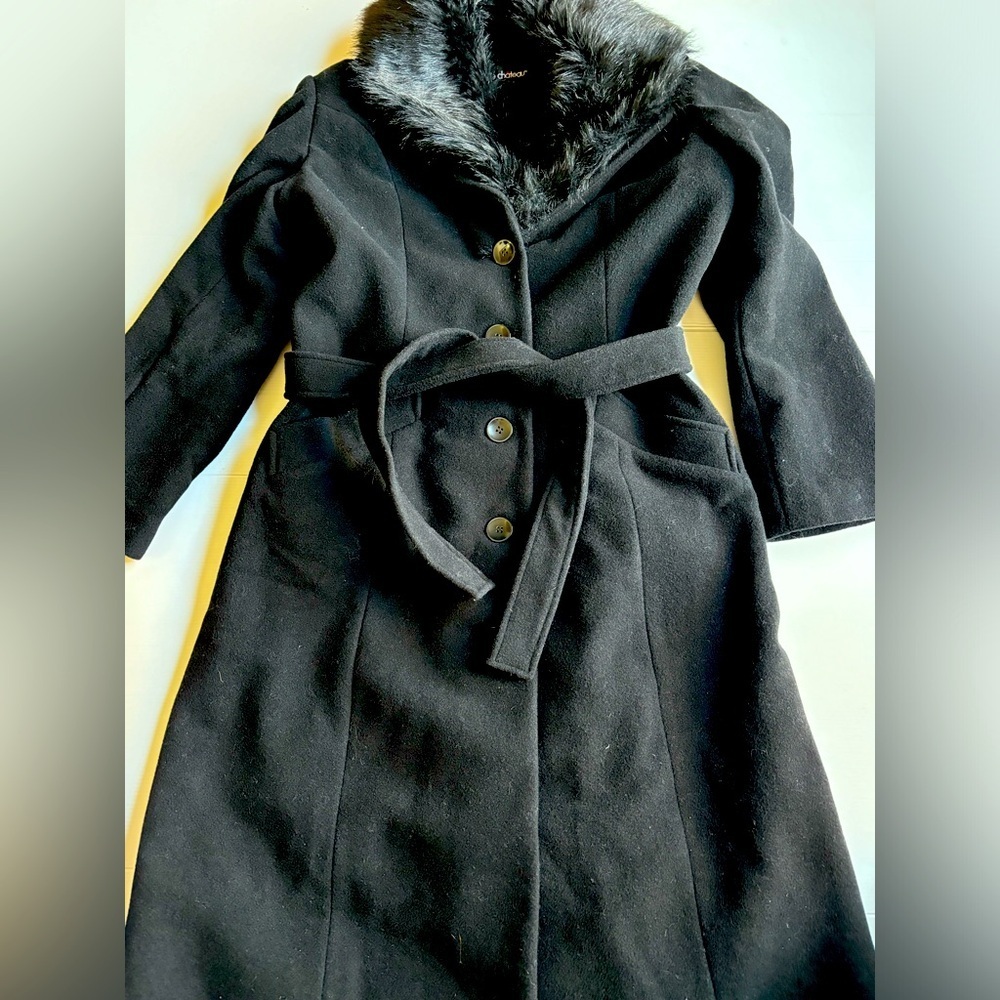 Le Chateau Black Wool Jacket Y2K 2000s XXL